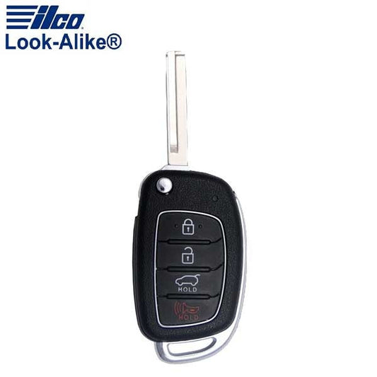 2013-2016 Hyundai Santa Fe / 4-Button Flip Key / PN: 95430-4Z100 / TQ8-RKE-3F04 (AFTERMARKET)