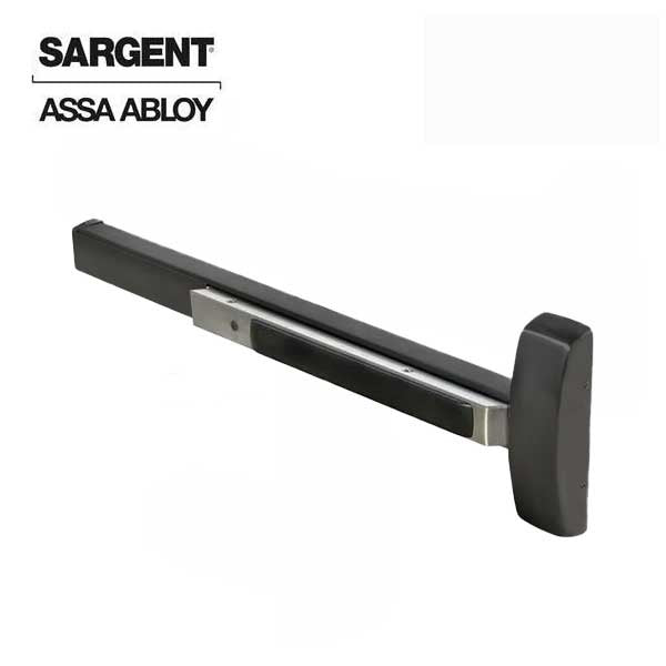 Sargent - 8610F - Concealed Vertical Exit Rod - Passage (Exit Only) - Electric Options - 36" x 84" - Black Suede - Grade 1