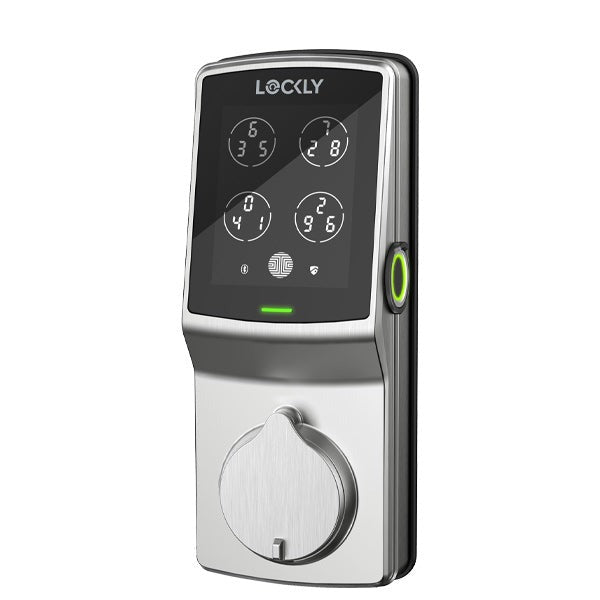 Lockly Guard - DEADBOLT 728FZ - Fingerprint Z-Wave Smart Lock - Keypad - Biometric Fingerprint-Bluetooth App Controlled - Satin Nickel