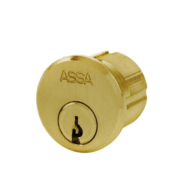 ASSA - Maximum+ - Mortise Cylinder - Adams Rite Cam - 1-1/4" - 605 - Bright Brass