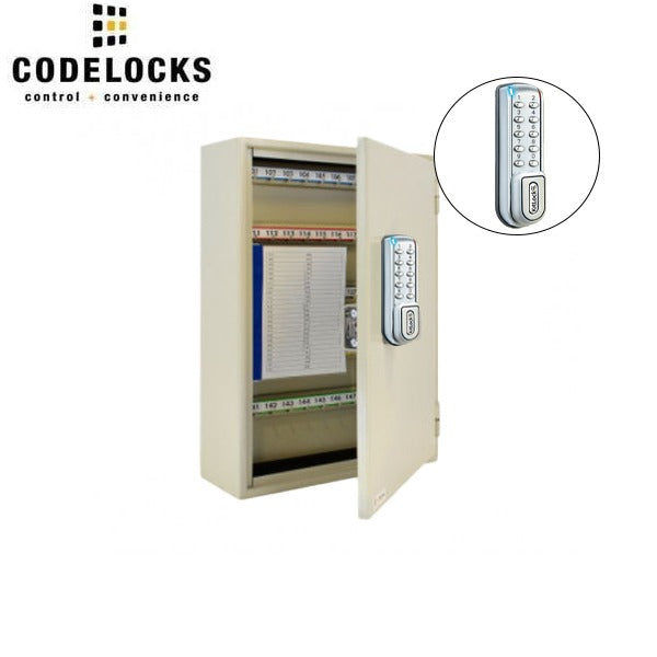 CodeLocks - Key Secure Hook Key Cabinet w/ KL1200 - IP54 - Heavy Duty - Keyless Access - Private & Public Function - Master & User - Optional Storage