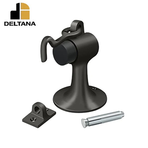 Deltana - Cement Floor Mount Bumper w/ Holder - Solid Brass - Optional Finish