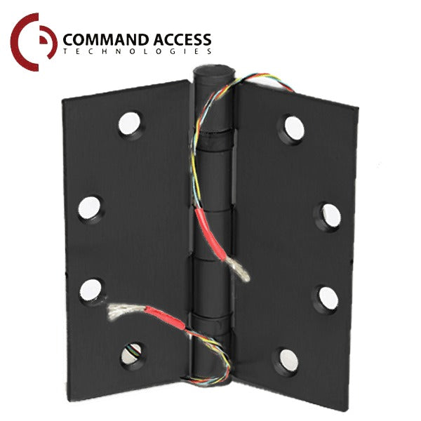 Command Access - Energy Transfer Swing Hinge - Steel Base - 4/26 Gauge - Black