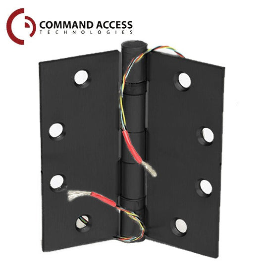 Command Access - Energy Transfer Swing Hinge - Steel Base - 4/26 Gauge - Black
