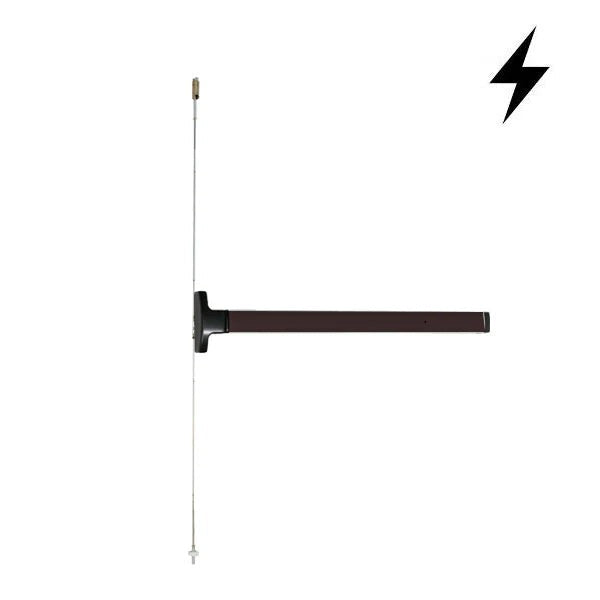 Falcon - EL1690EO - Concealed Vertical Rod Touchbar Exit Device - Electric Latch Retraction - 48" - 313 - Dark Bronze Anodized Aluminum - Non-Handed - Grade 1