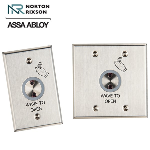 Norton - 700 - Touchless Actuator - Single and Double Gang - 4" range - 0-35 Second Variable Hold - Satin Stainless Steel