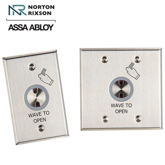 Norton - 700 - Touchless Actuator - Single and Double Gang - 4" range - 0-35 Second Variable Hold - Satin Stainless Steel