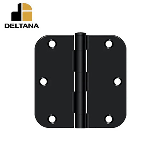Deltana - 3-1/2" x 3-1/2" x 5/8" Radius Hinge - Residential Thickness - Optional Finish