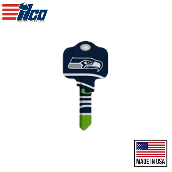 Ilco - NFL TeamKeys - Key Blank - Seattle Seahawks - KW1 (5 Pack)