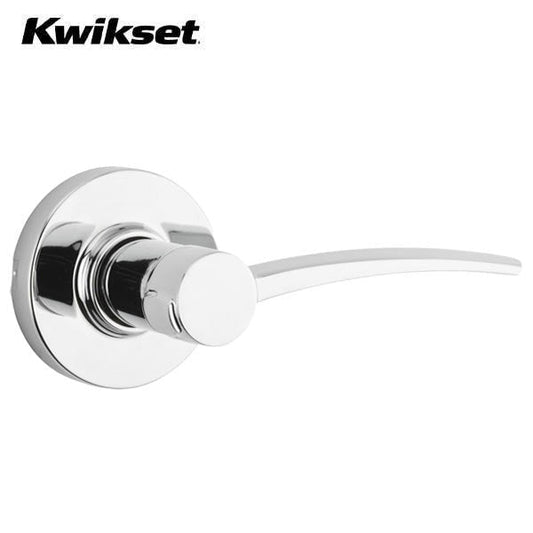 Kwikset - 720KTL - Katara Lever Set - Round Rose - 26 - Polished Chrome - Passage - Grade 2