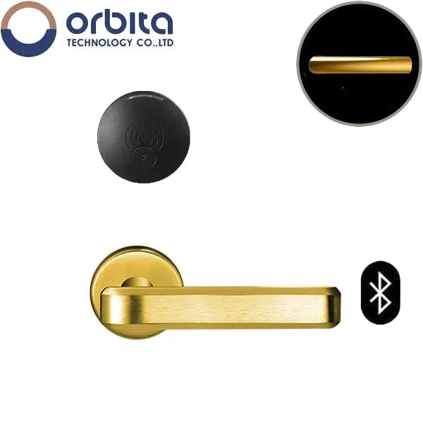 Orbita - S3079SBT - Mortise Hotel Lock - SPLIT Design - Bluetooth & RFID - Optional Lever Style - 6 VDC - Optional Finish - Grade 2