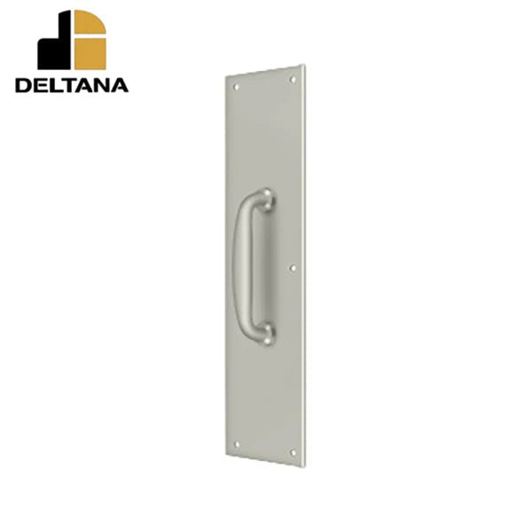 Deltana - Push Plate w/ Handle 3-1/2" x 15" - 5-1/4 Handle" - Optional Finish