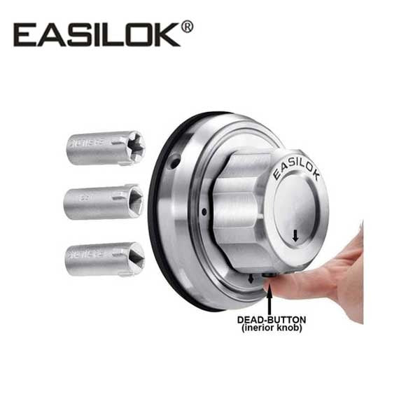 EASILOK - E2 - Single Cylinder Deadbolt Lock - Twist-To-Lock - Optional Finish