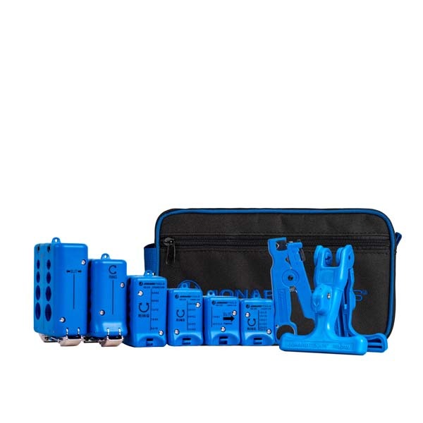 Jonard Tools - Fiber Optic Mid Span Slit & Ring Tool Kit (1.2 mm-18.2 mm)