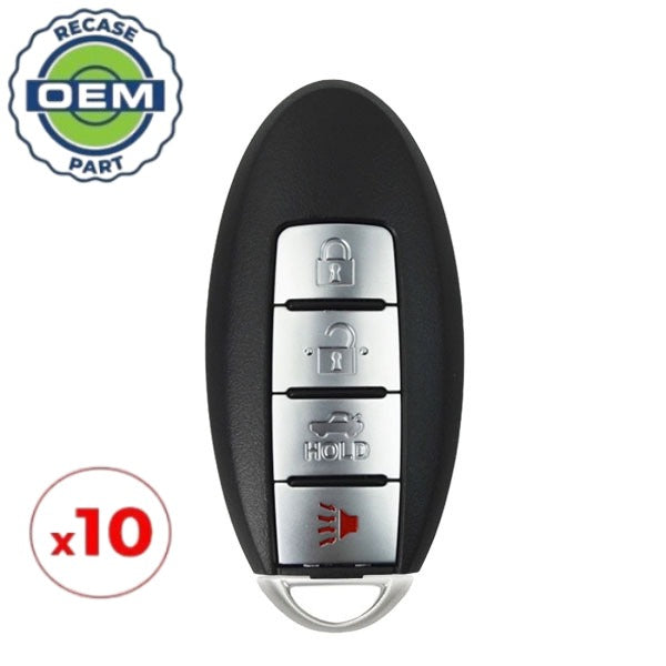 10 x 2007-2014 Nissan Altima / Maxima / 4-Button Smart Key / PN: 285E3-JA05A / KR55WK48903 (OEM Recase)