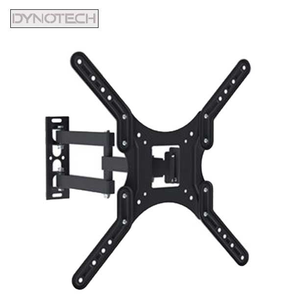 DynoTech - 180100 - Monitor TV Wall Mount - Dual Arm - Tilt and Swivel - Vesa 400 x 400 - for 23-55” - Up to 66 Ibs