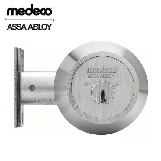 Medeco - 11TR603 - Maxum Residential - M3 Biaxial - 6-Pin - Single Deadbolt - 2-3/8" - DL Keyway Pinned - Satin Nickel - Grade 1