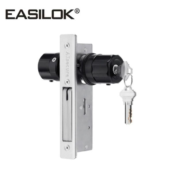 EASILOK - A5 - Single Cylinder Deadbolt Lock - Twist-To-Lock - Storefront - 29mm Backset - Black