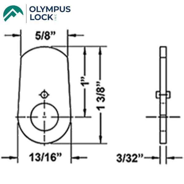 Olympus - DCNP-HD-1 - Heavy Duty Straight Cam - 1" Length
