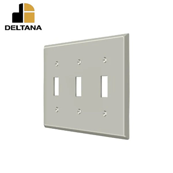 Deltana - Switch Plate - Triple Standard - Optional Finish