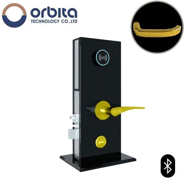Orbita - S3074SBT - Mortise Hotel Lock - SPLIT Design - Bluetooth & RFID - Optional Lever Style - 6 VDC - Optional Finish - Grade 2