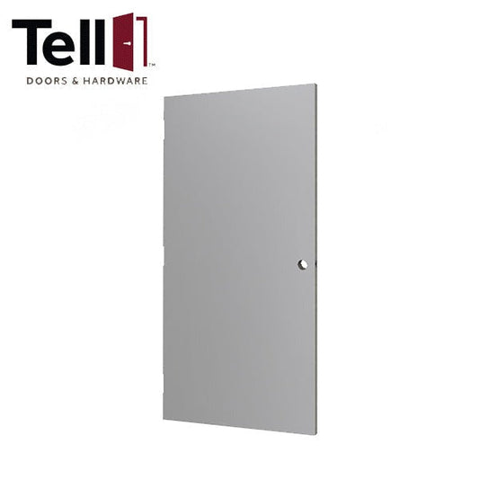 TELL - DHM2668 - Spartan - Hollow Metal Door - 2'6" x 6'8" - 18 Gauge Galvanized - Standard Cylinder 2-3/4" Backset Prep - ( Amweld - Steelcraft - Republic ) Hinge Pattern - Primer Gray - 3 Hour Fire Rated