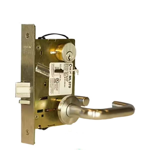 Command Access - ML371 Series - Electrified Sargent 8200 Series Mortise Lock - Storeroom - (EU) Outside Lever Unlocked Electronically - 24V Voltage - Right Handed