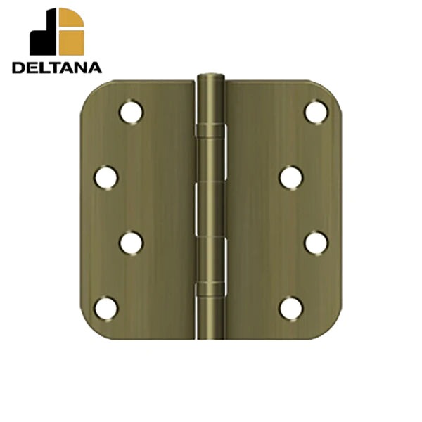Deltana - 4" x 4" x 5/8" Radius Hinge - Ball Bearing - Optional Finish