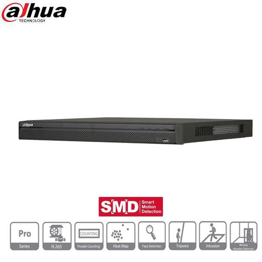 Dahua / 16 Channel / 12MP / NVR / 2 SATA / 10TB HDD / DH-N52B3P10