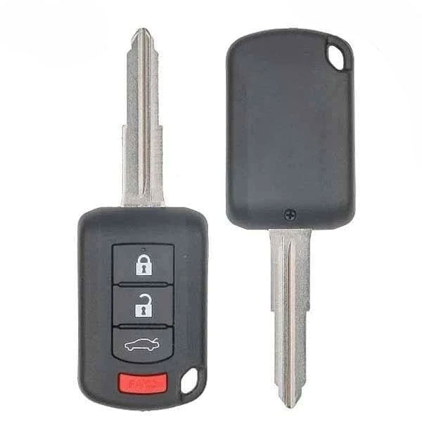 2016-2017 Mitsubishi Lancer / 4-Button Remote Head Key / PN: 6370B945 / OUCJ166N (OEM Recase)
