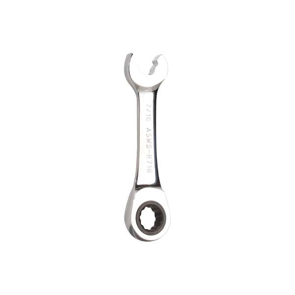 Jonard Tools - Ratcheting Stubby Speed Wrench - 7/16"