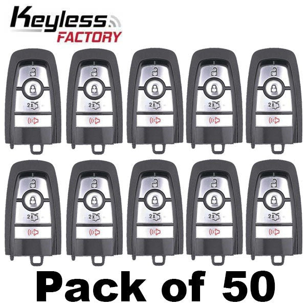 50 x 2017-2022 Ford / 4-Button Smart Key / M3N-A2C93142300 (AFTERMARKET) (Bundle of 50)