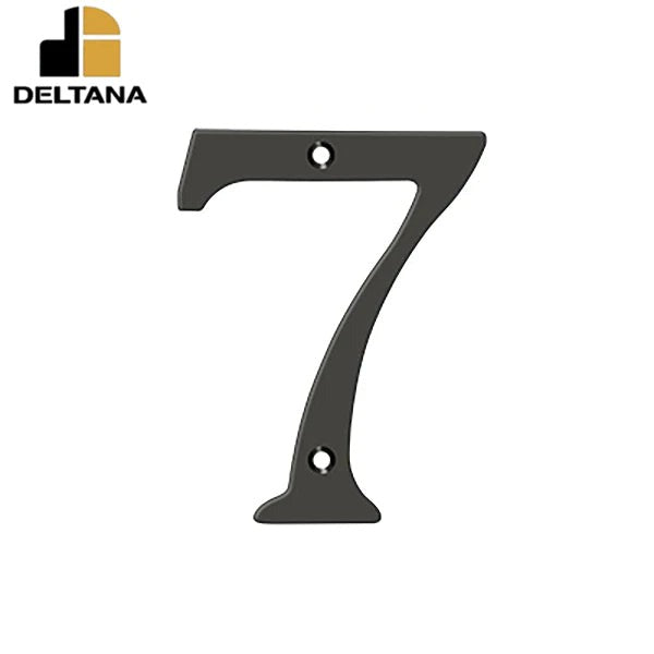 Deltana - 6" Numbers - Solid Brass - Optional Finish