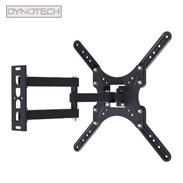 DynoTech - 180100 - Monitor TV Wall Mount - Dual Arm - Tilt and Swivel - Vesa 400 x 400 - for 23-55” - Up to 66 Ibs