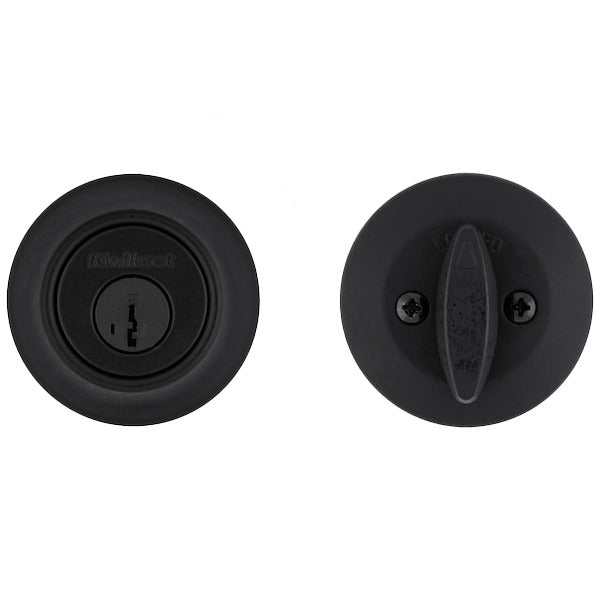 Kwikset - 660 - Residential Deadbolt - Single Cylinder - Matte Black - Grade 3