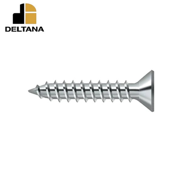 Deltana - Wood Screw - Steel - #9 x 1" - Optional Finish