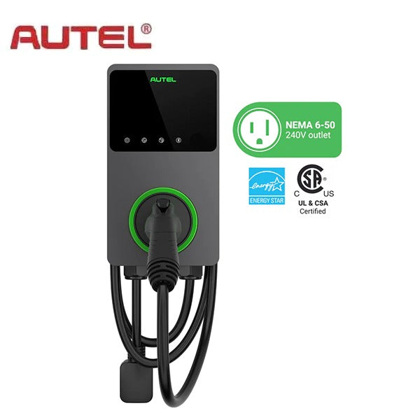 Autel - MaxiCharger AC Home 40A - NEMA 14-50 - EV Charger With In-Body Holster