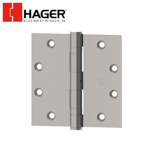 Hager - BB1279 - Full Mortise Door Hinge - Electric Through Wire - Medium Weight - Ball Bearing - 4.5" x 4.5" - Satin Chrome