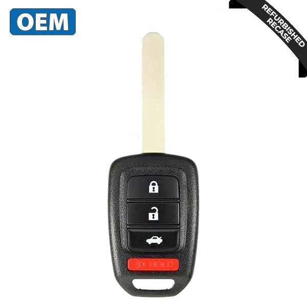 2016-2019 Honda / 4-Button Remote Head Key / PN: 35118-T2A-A60 / MLBHLIK6-1TA (OEM Recase)