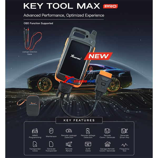 VVDI Key Tool MAX Pro - Built-in OBD and CANFD Modules