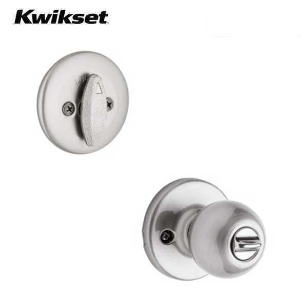 Kwikset - 690P - Polo Combo Lockset - Knob & Deadbolt - Satin Nickel - Entrance - Grade 3
