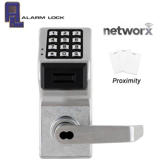 Alarm Lock Trilogy - PDL6100 - Digital PROX Lever Set - Networx - Wireless & Ethernet Feature - SFIC - 26D - Satin Chrome