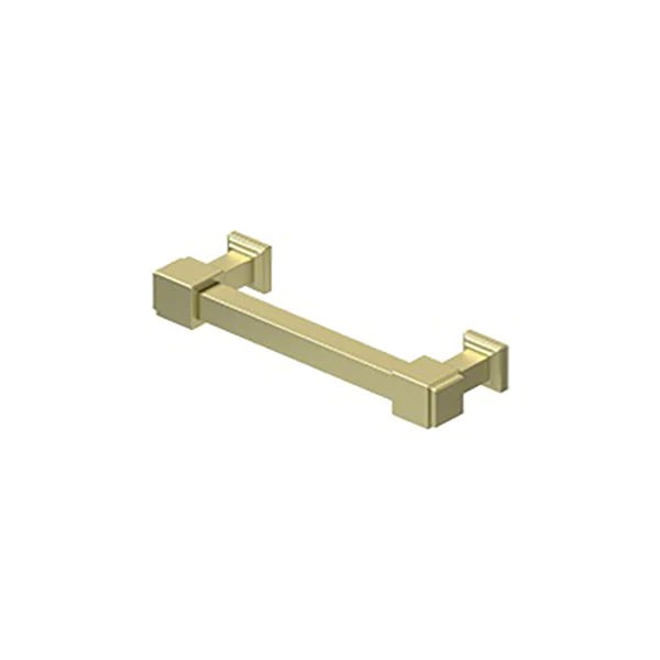 Deltana - Decorative Cabinet Pull - 4" - Manhattan - Solid Brass - Optional Finish
