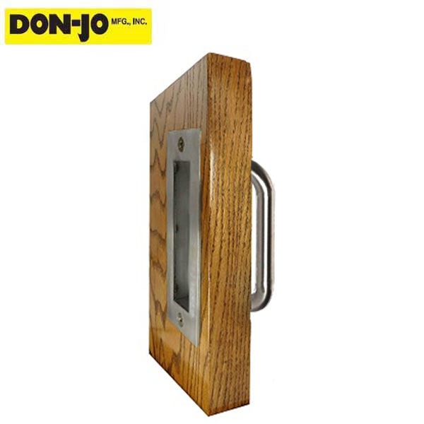 Don-Jo - 1815 - Barn Door Round Pull - 6" CTC - Satin Stainless Steel