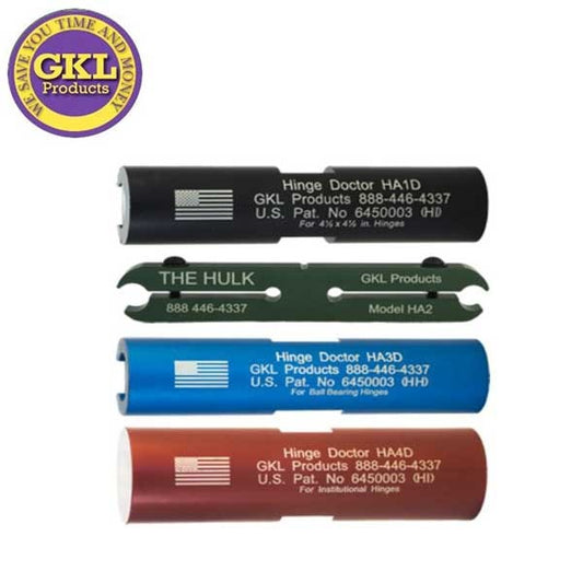 GKL - Complete Hinge Doctor Kit - Commercial Institutional & Residential (4 Product Kit)