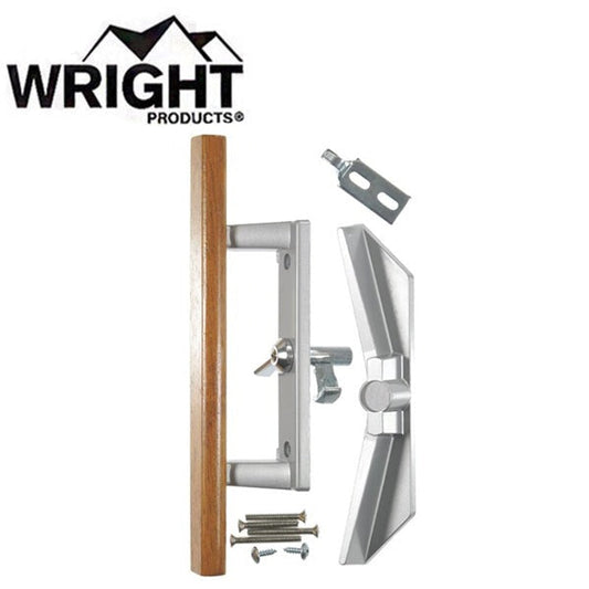 Wright - V1104 - Patio Surface Mounted Patio Door Latch - Optional Keying - Aluminum