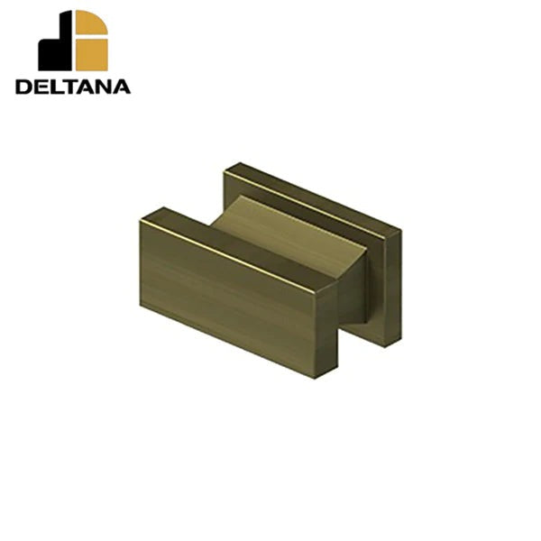 Deltana - Contemporary Knob - Anvil - 3/4" x 1-1/2" x 7/8" - Optional Finish