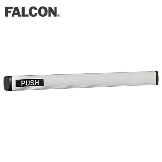 Falcon - 1490 - Concealed Vertical Rod Touchbar Exit Device 36 In. - Exit Only - Electric Latch Retraction - RHR - Satin Aluminum Clear Anodized - US28 Finish
