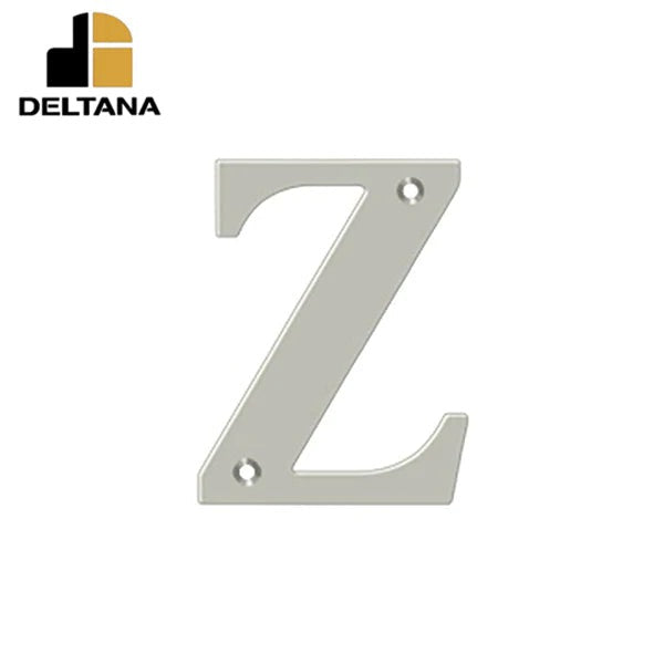 Deltana - 4" Residential Letter Z - Optional Finish