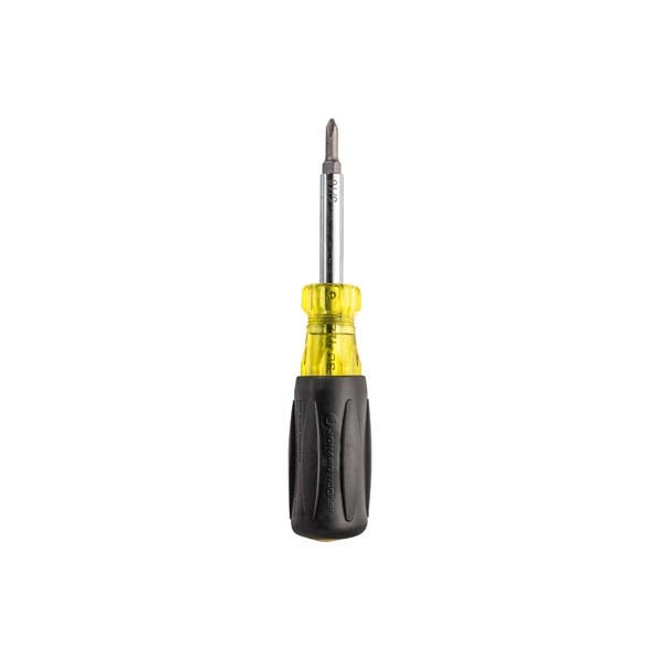 Jonard Tools - 6-in-1 Multi-Bit Screwdriver with Phillips - Slotted - Robertson Bits